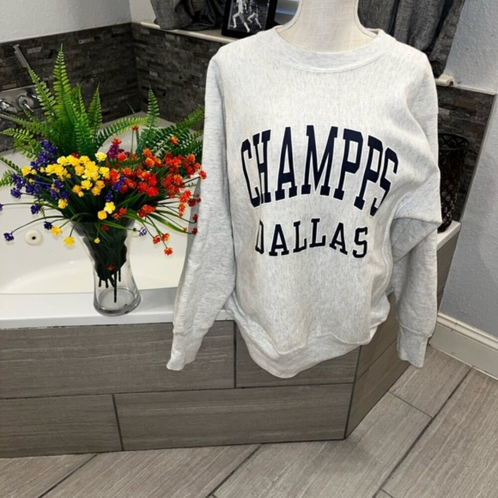 Gribble Vintage 90s unisex Gray Oversized Dallas Cowboys Sweatshirt